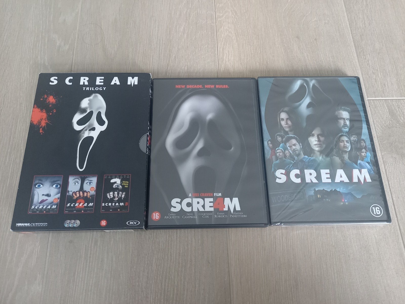 Scream films origineel, Cd's en Dvd's, Vanaf 16 jaar, Ophalen of Verzenden, Zo goed als nieuw, Slasher