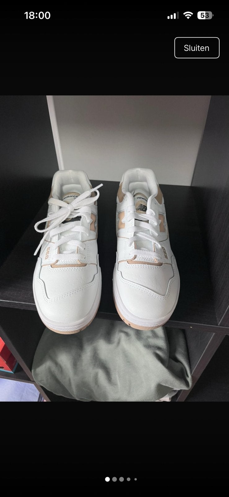 New Balance 550 Wit/Beige Sneakers, Ophalen of Verzenden, Nieuw, Wit, Sneakers of Gympen