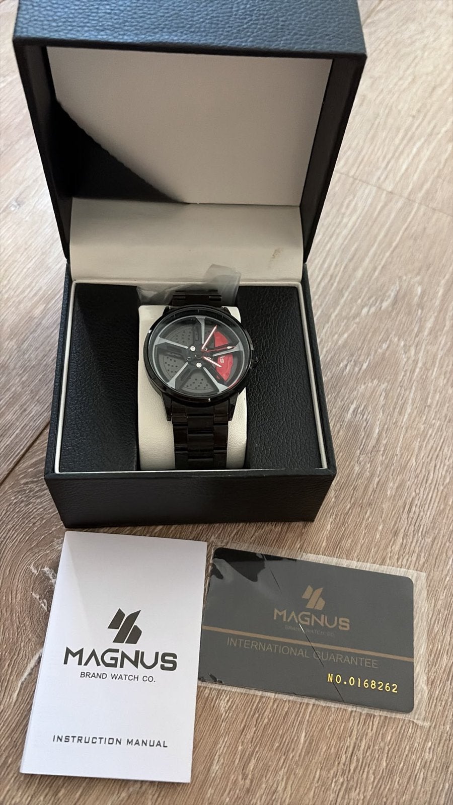 Magnus horloge Audi RS7 velg design, Gebruikt, Staal, Polshorloge, Ophalen