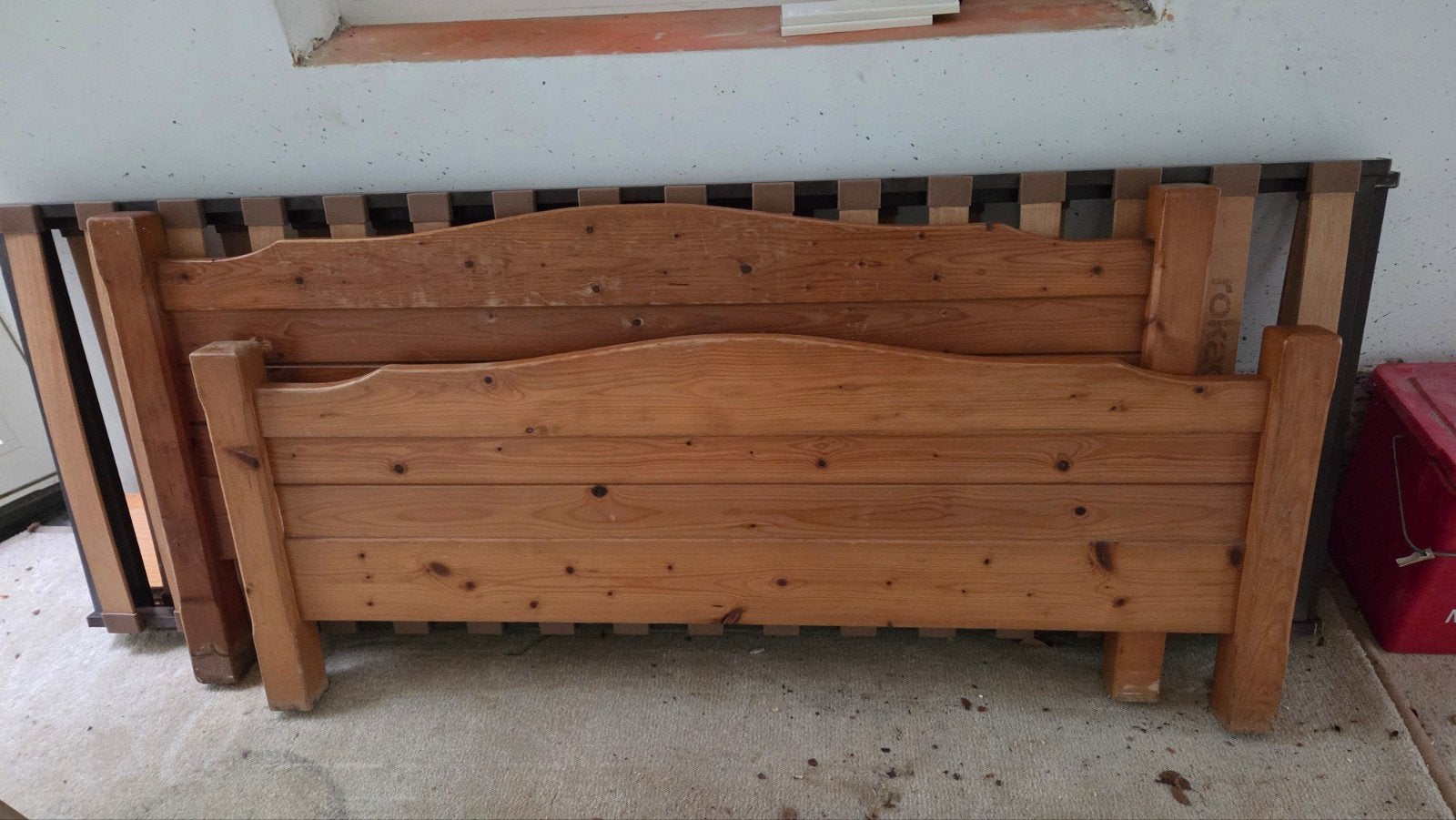 Grenen ledikant tweepersoons bed 140, Ophalen, Rechthoekig, Hout