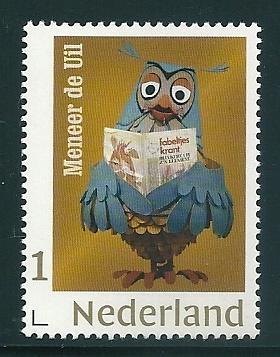 Persoonlijke zegel Meneer de Uil, postfris, Postzegels en Munten, Ophalen of Verzenden, Postfris