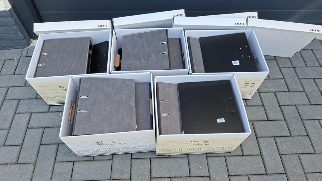 Ordners 35 stuks gratis, Ophalen, Zo goed als nieuw