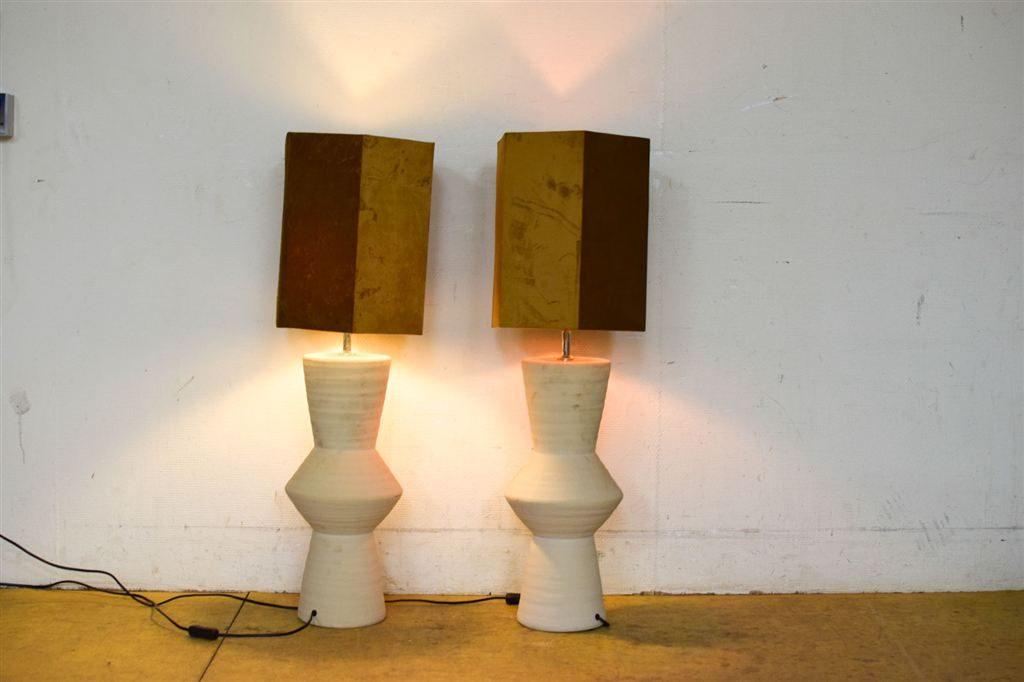 2 Stuks vloerlampen / Tafellampen 50624, Huis en Inrichting, Lampen | Vloerlampen, Ophalen of Verzenden, Gebruikt, 150 tot 200 cm