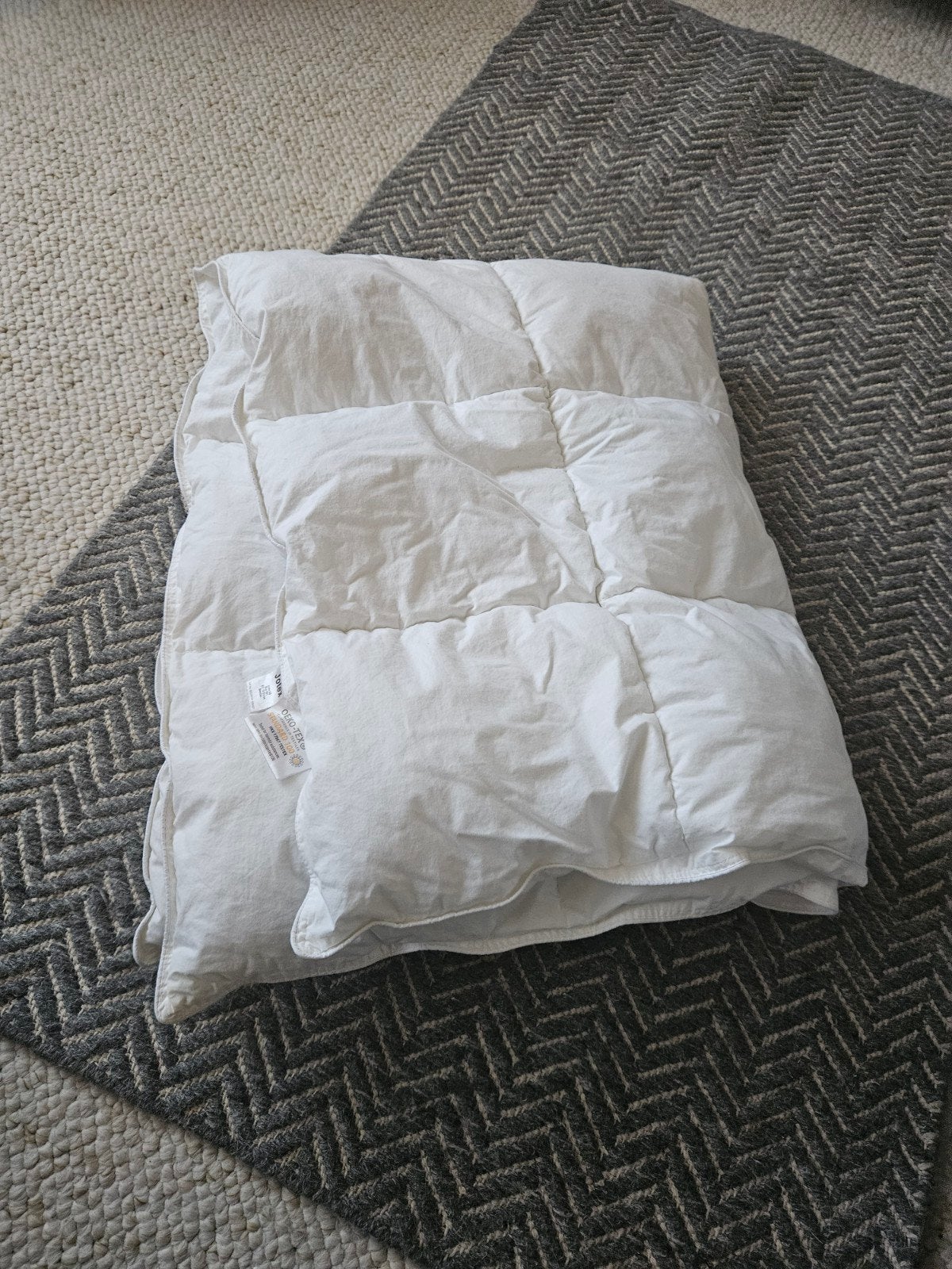 Jotex DAWN MINI dekbed 100x130 cm - koel, Ophalen, Zo goed als nieuw, Wit, Deken of Dekbed