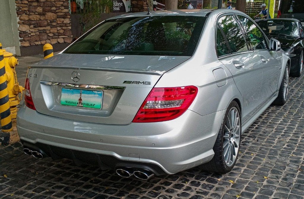 Zwarte AMG C63-look uitlaatsierstukken dubbel, set, Ophalen of Verzenden, Nieuw, BMW