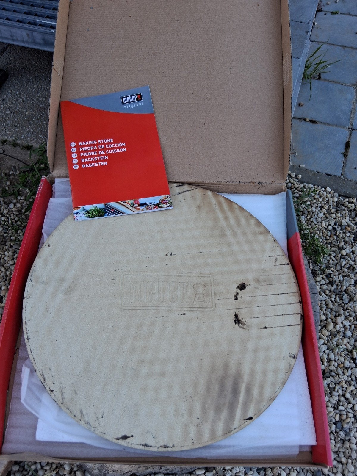 Weber Baksteen Pizzasteen voor BBQ - Gebruikt, Verzenden, Gebruikt, Weber