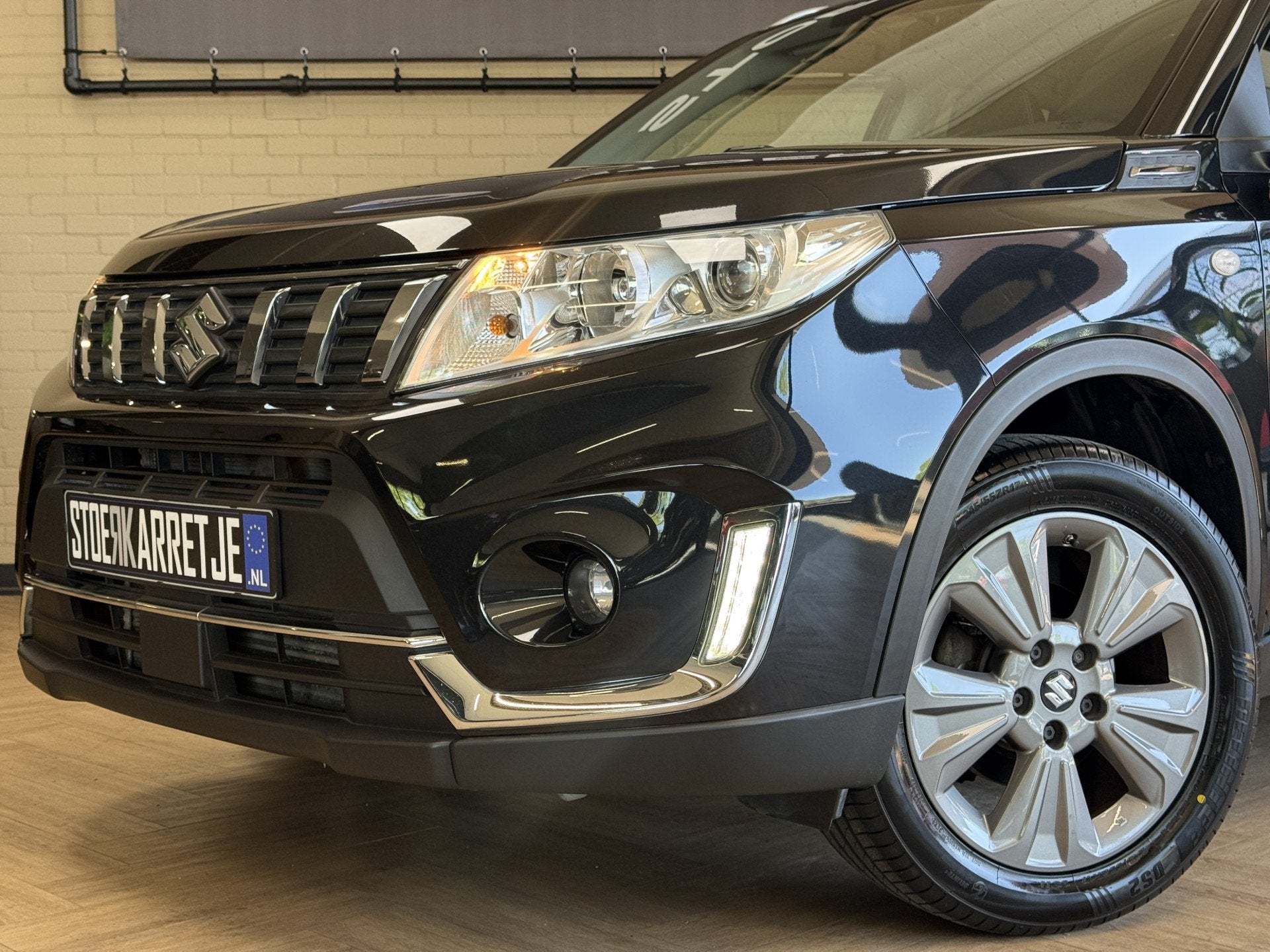 Suzuki Vitara 1.4 Boosterjet Comfort | Navi | Stoelverwarmin, Voorwielaandrijving, Stof, Gebruikt, Zwart