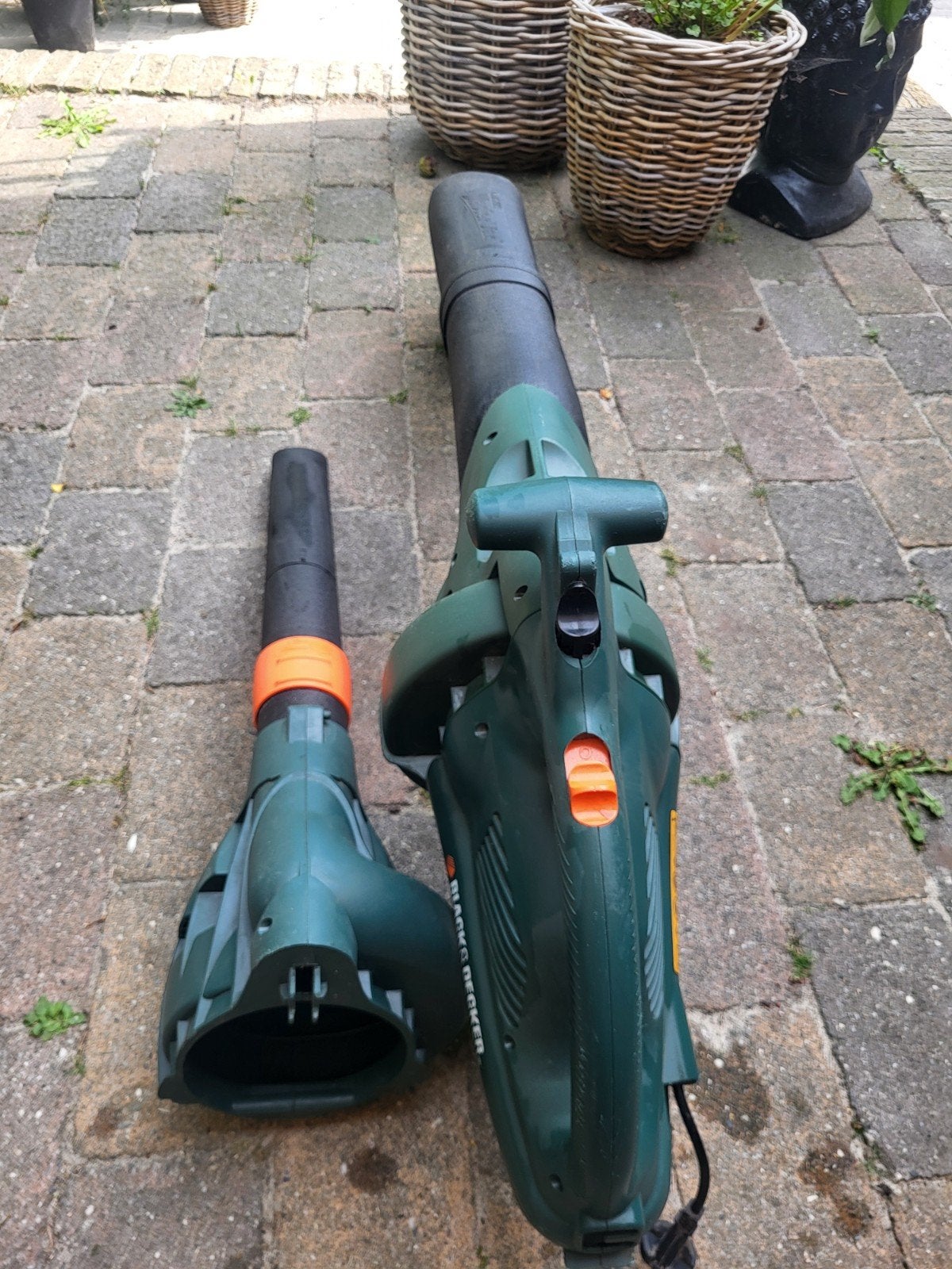 Black+Decker bladblazer/bladzuiger met versnipperfunctie, Ophalen, Gebruikt, Met zuigfunctie, Elektrisch