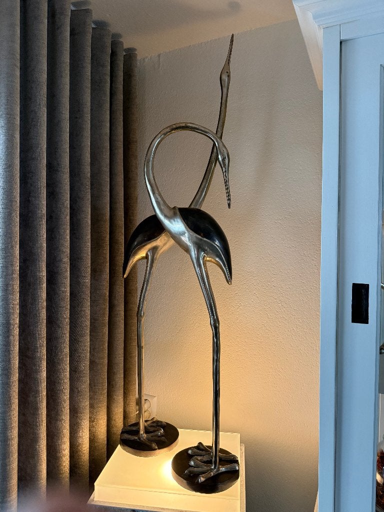 pelicanen  zilver kleur, Huis en Inrichting, Ophalen, Zo goed als nieuw, Overige materialen, Minder dan 25 cm