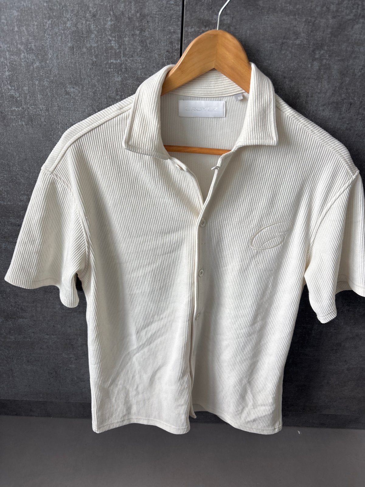 Croyez geribd overhemd - Maat S, Ophalen of Verzenden, Nieuw, Beige, Halswijdte 38 (S) of kleiner