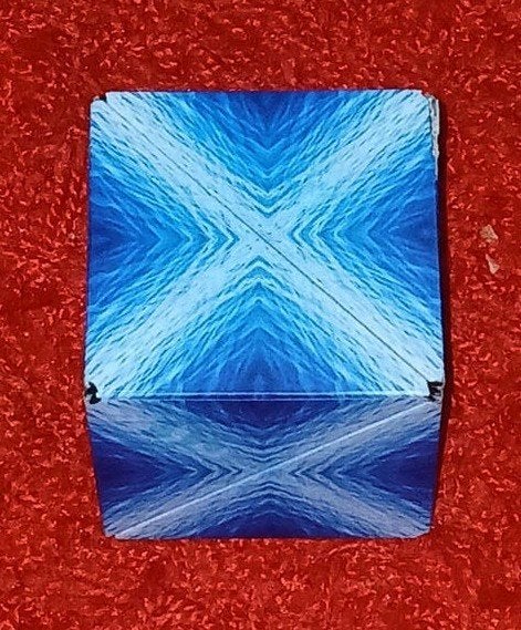3D Puzzel Kubus - Blauw Patroon, Ophalen, Zo goed als nieuw, Jongen of Meisje