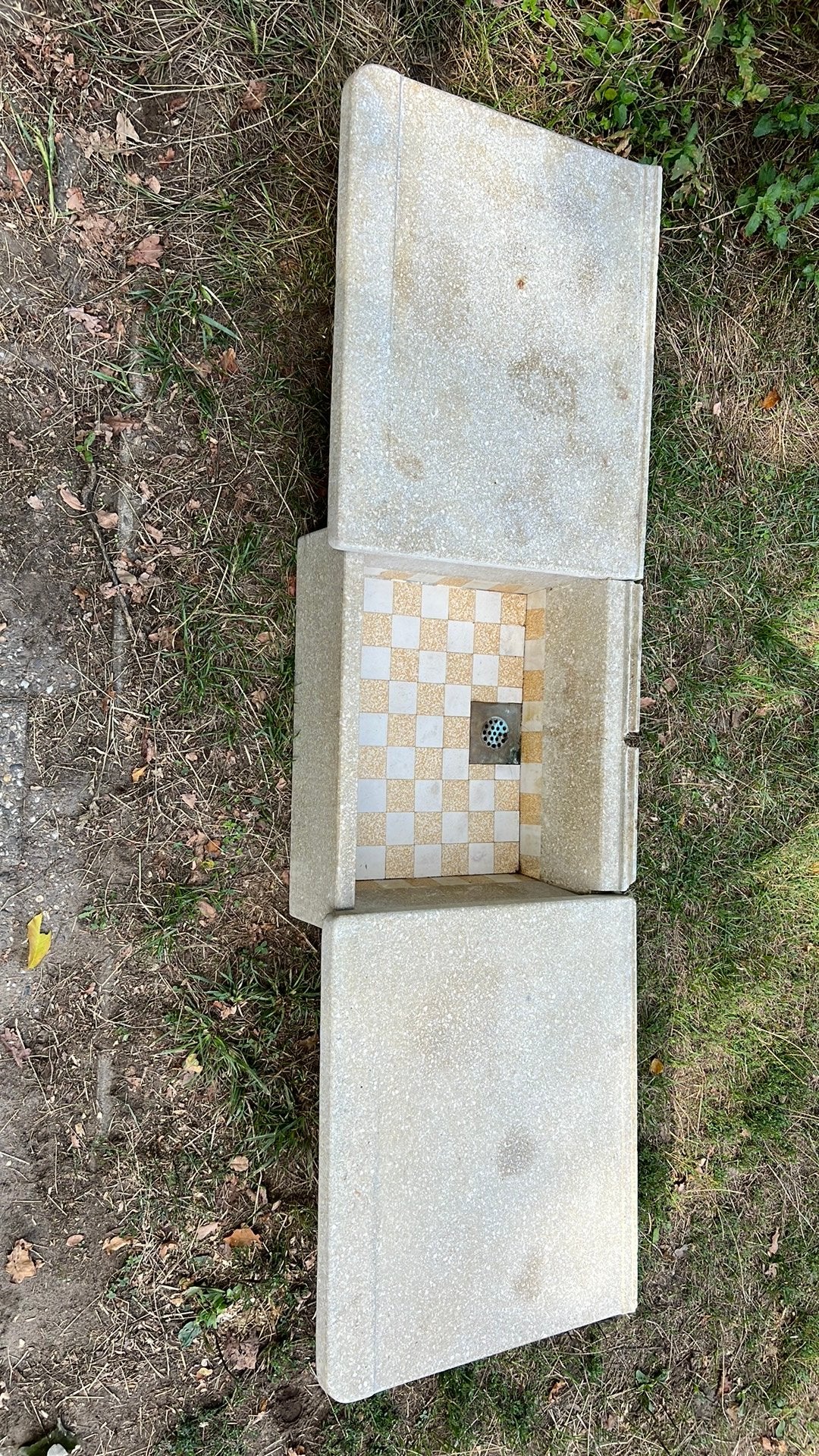 Wastafelblad met wasbak, 3 delen, Ophalen, Gebruikt