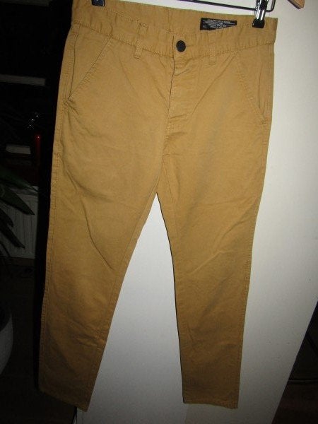 E1724 JACK & JONES mt W29 L32 broek chino pantalon oker, Kleding | Heren, Overige kleuren, Verzenden, W32 (confectie 46) of kleiner