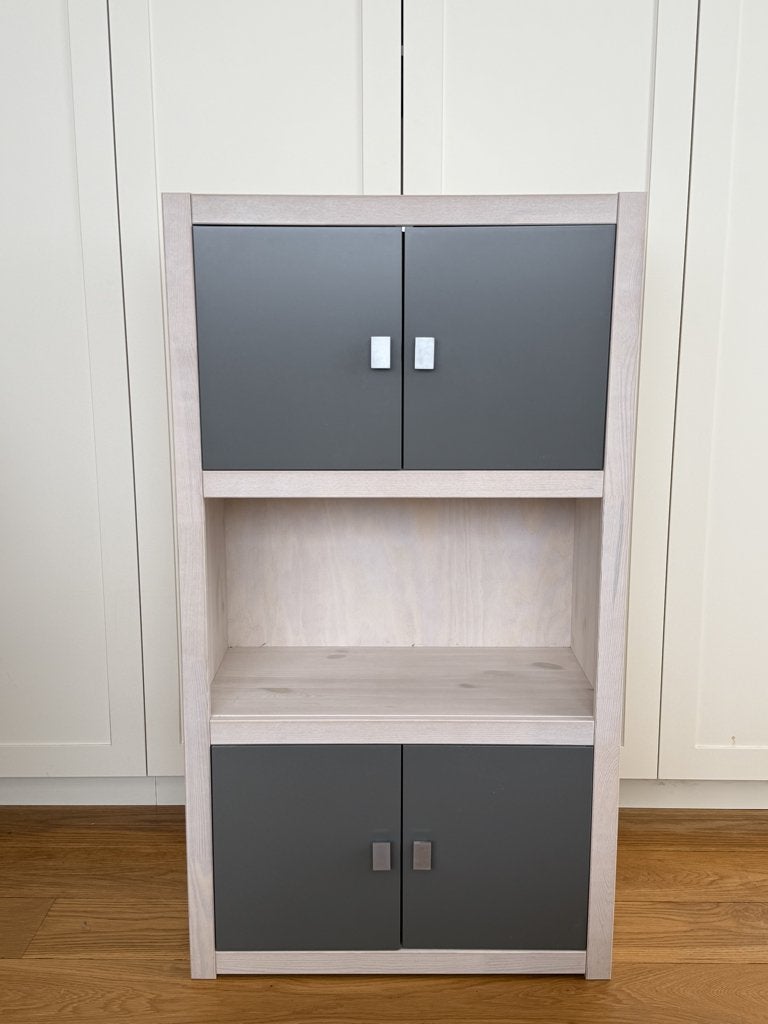 Mooie stevige houten boekenkast met deuren van Lifetime, Ophalen, Gebruikt, 100 tot 150 cm, 50 tot 100 cm