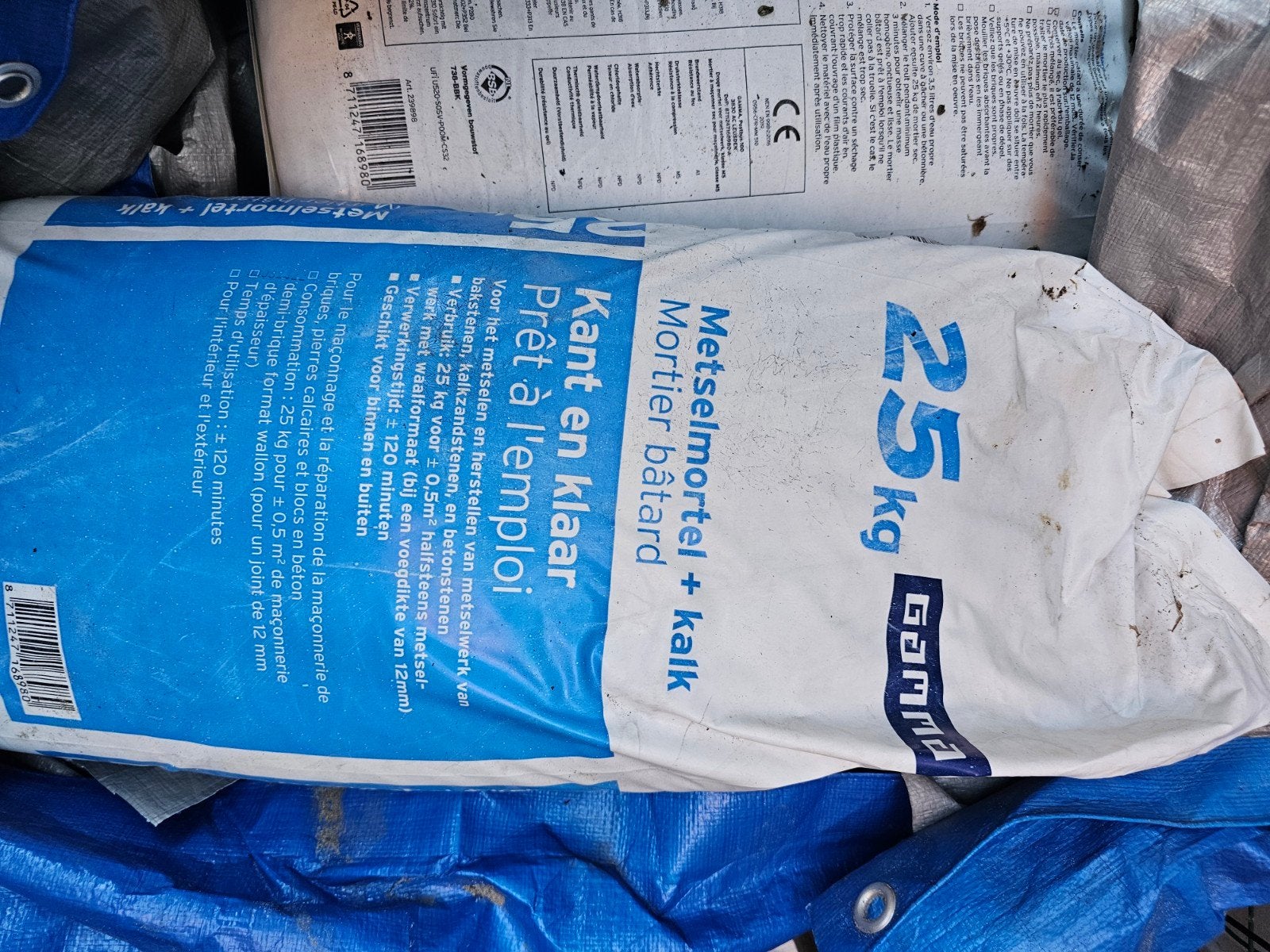 Gratis 5 zakken Gamma metselmortel + kalk 25kg, Ophalen of Verzenden