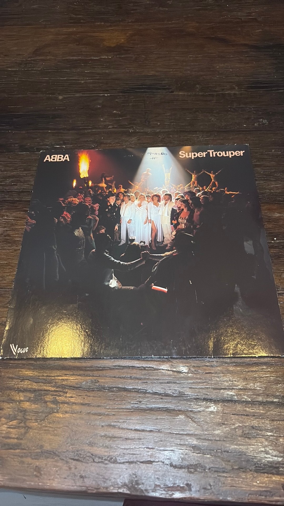 Abba - super trouper LP, Cd's en Dvd's, Vinyl | Pop, Ophalen of Verzenden, Zo goed als nieuw, LP