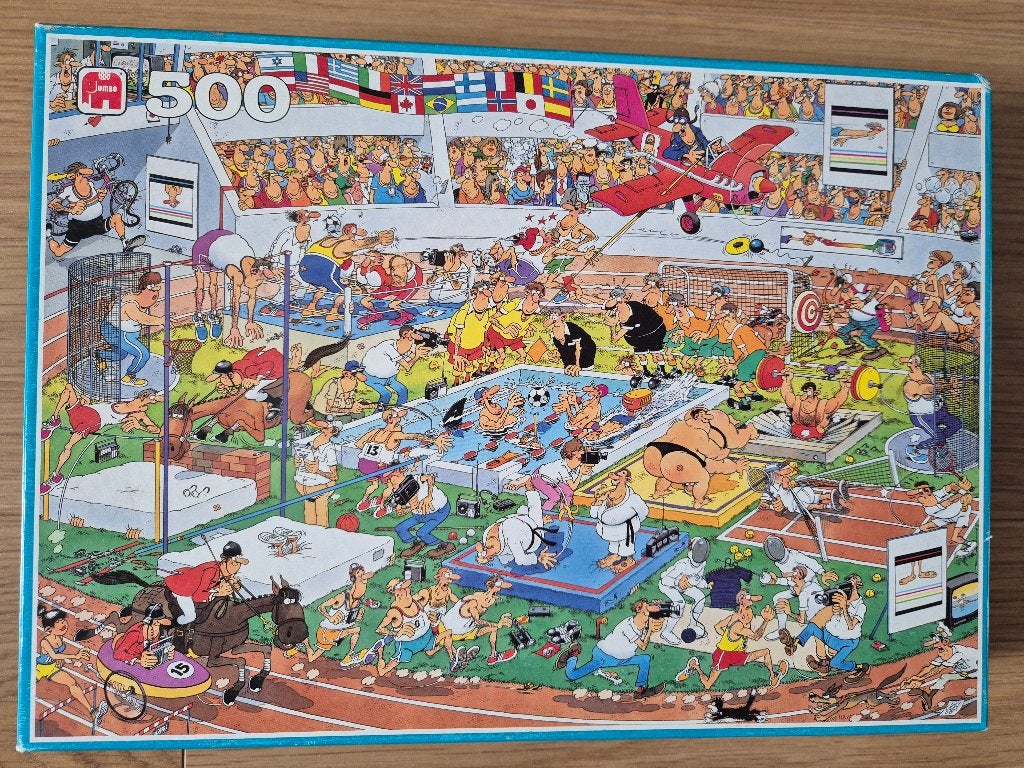 Puzzel Jan van Haasteren - Sportdag 500 stukjes, Hobby en Vrije tijd, Ophalen of Verzenden, 500 t/m 1500 stukjes, Gebruikt, Legpuzzel