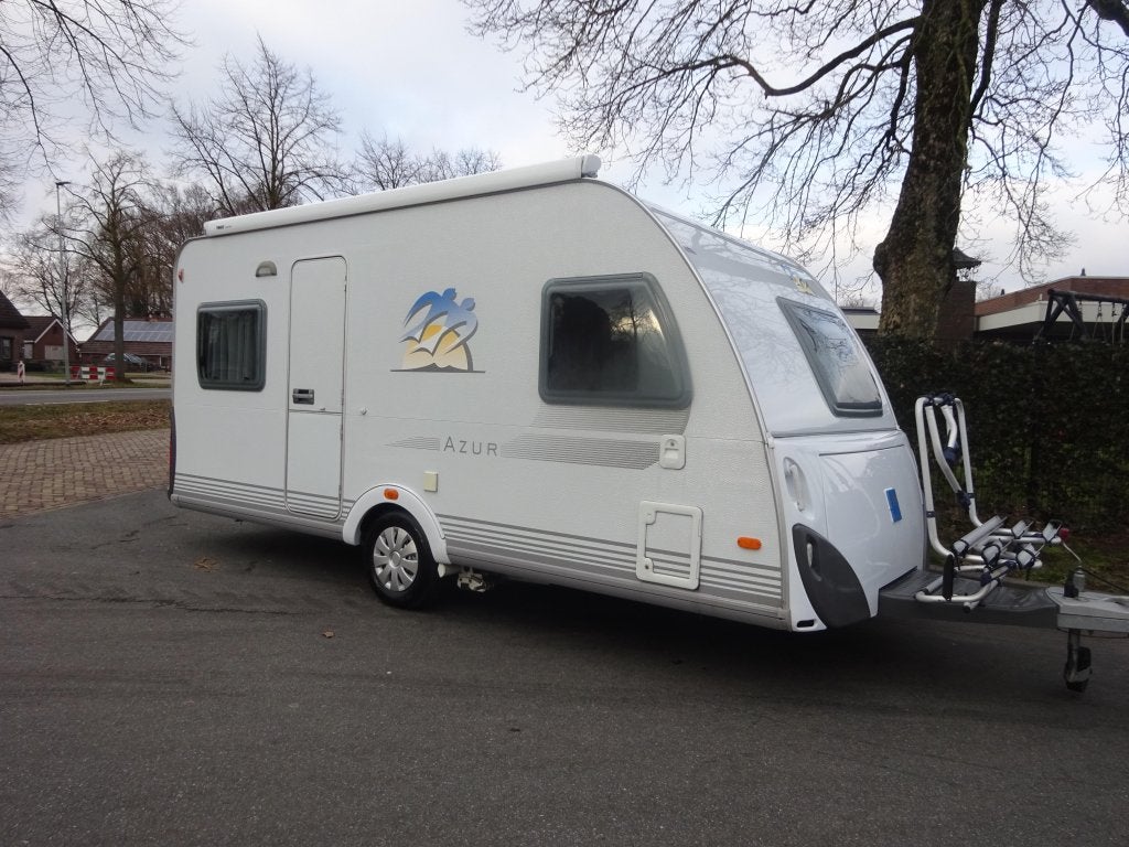 Knaus Azur 450 GERESERVEERD, Caravans en Kamperen, Caravans, Rondzit, Schokbreker, Bedrijf, Overige typen