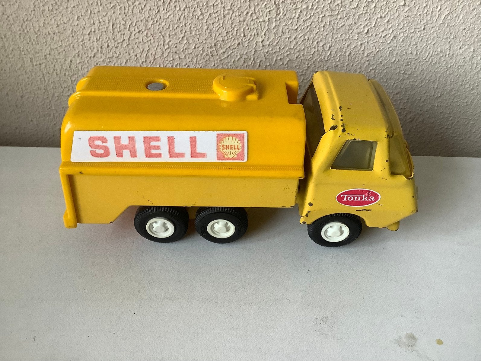 Tonka Shell vrachtwagen tankwagen, Verzamelen, Ophalen of Verzenden, Gebruikt