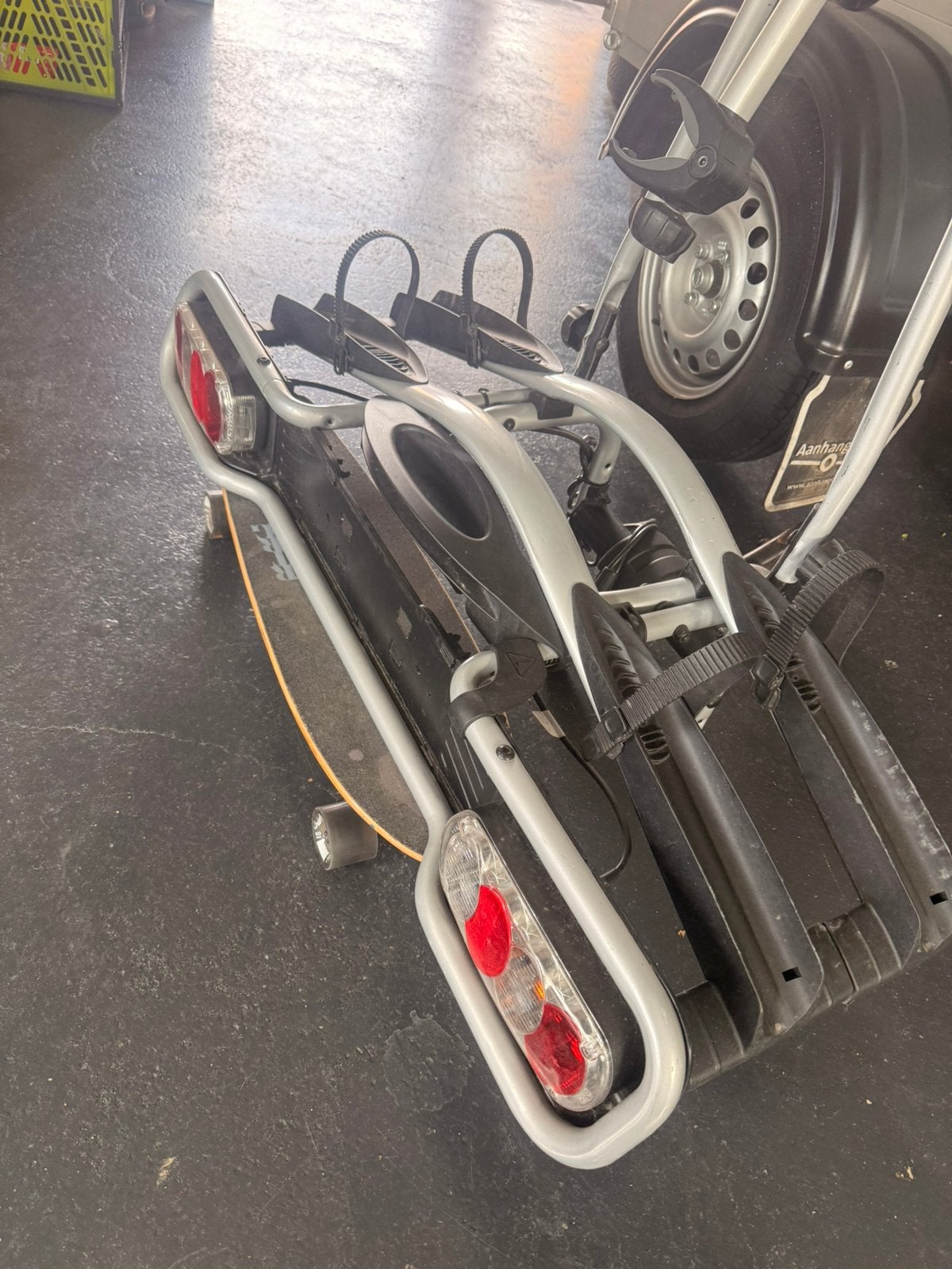 Thule EC 9078101 fietsendrager kantelbaar, Auto diversen, Ophalen, 2 fietsen, Gebruikt, Trekhaakdrager