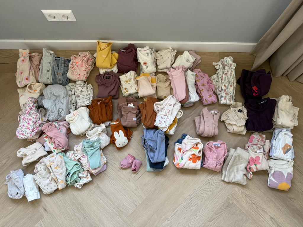 Kledingpakket meisje van maat 56 tot 68, Ophalen