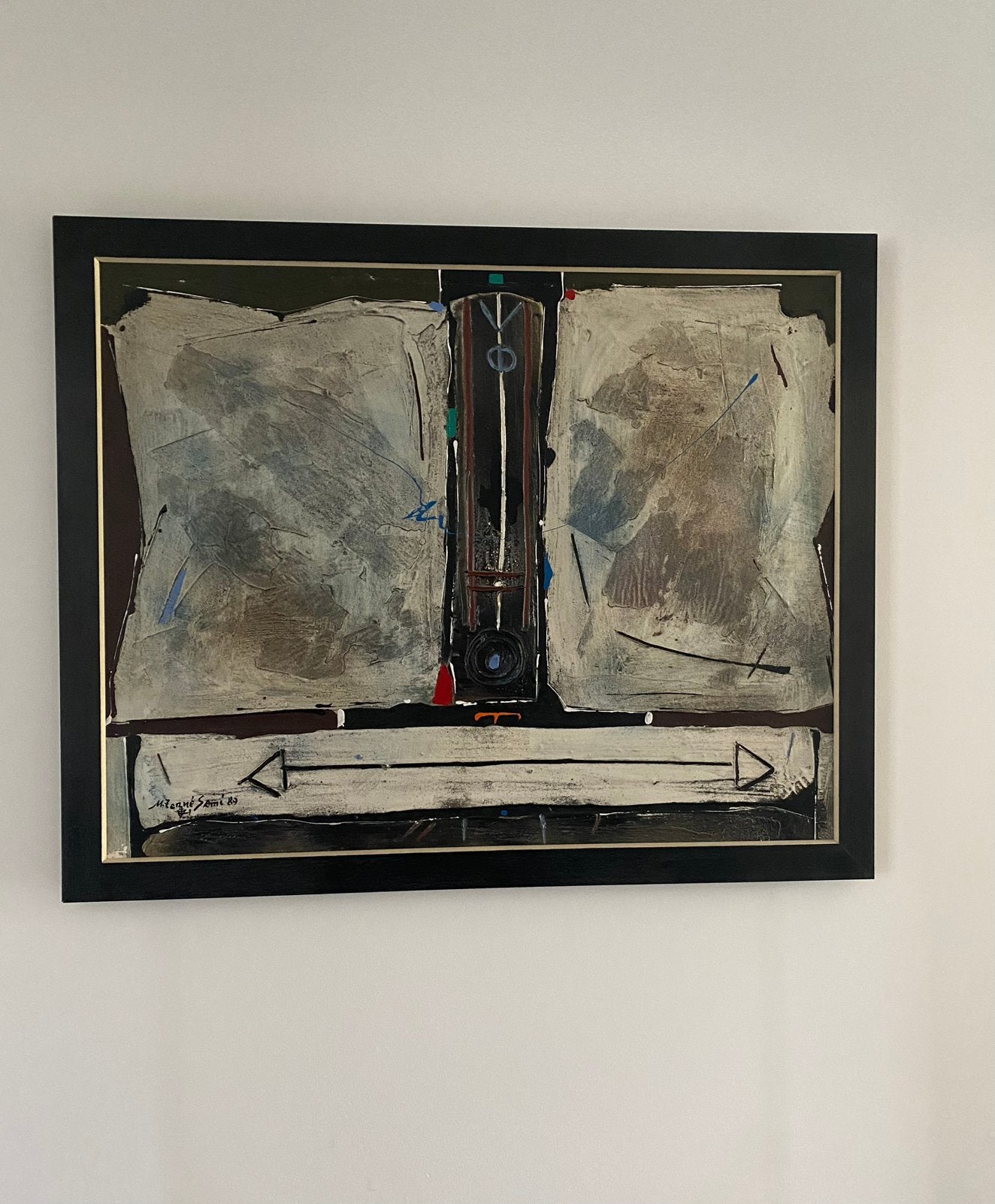 Modern, abstract schilderij 82-100cm met certificaat, Ophalen