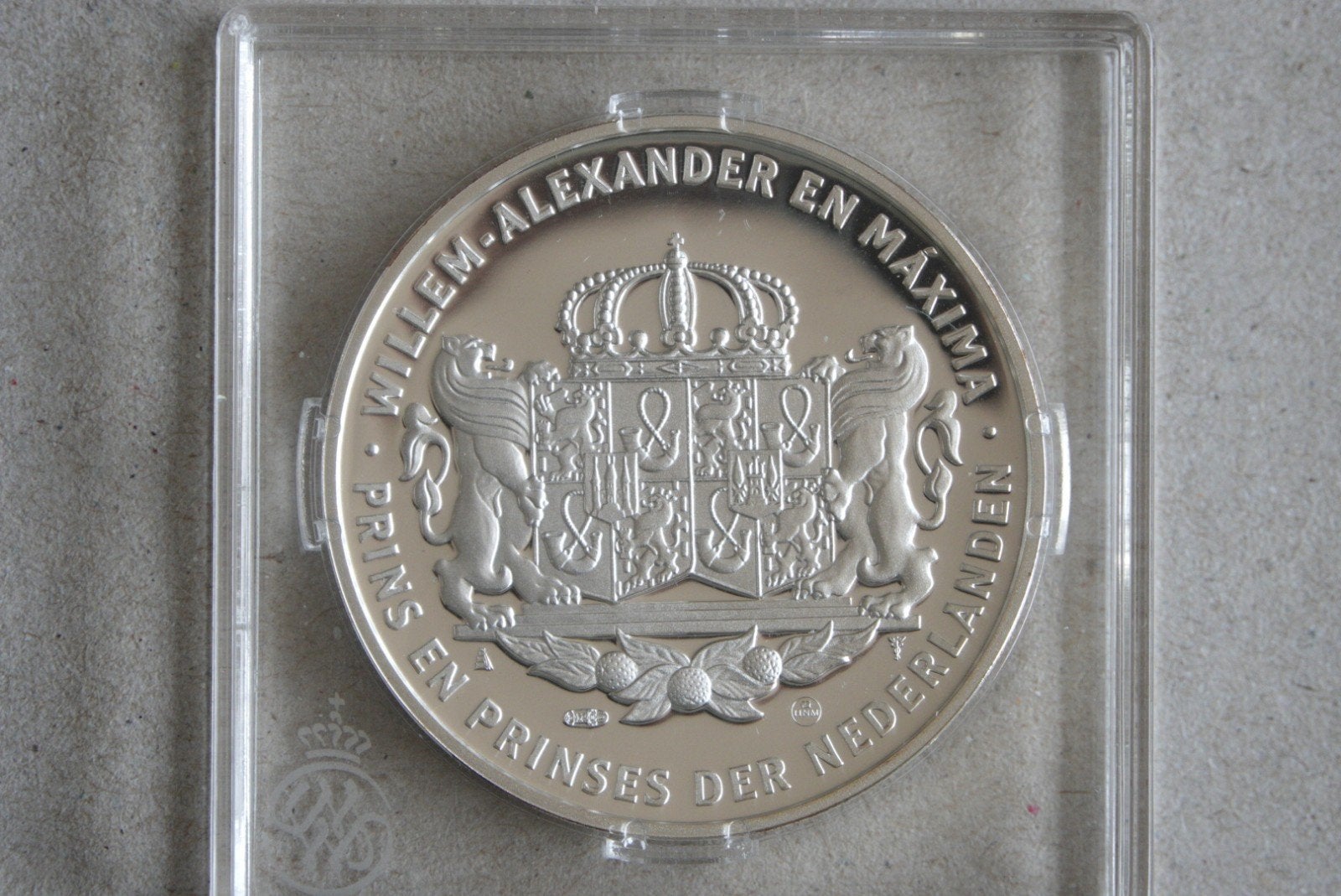 Zilveren munt Willem-Alexander., Ophalen of Verzenden, Koningin Beatrix, Losse munt