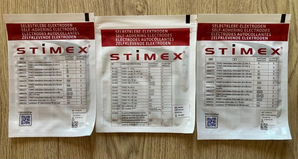* STIMEX zelfklevende elektroden 50x90mm *, Diversen, Verpleegmiddelen, Ophalen of Verzenden, Nieuw