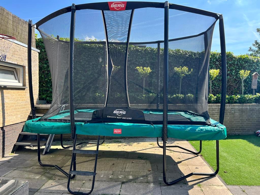 BERG Ultim Champion Regular 330 Groen Trampoline rechthoekig, Ophalen, Gebruikt