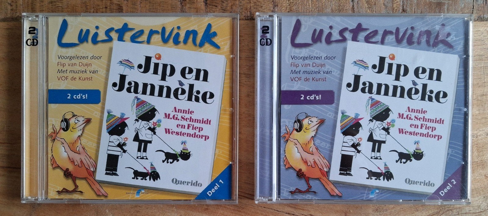 Luisterboek Jip en Janneke deel 1 en deel 2 - Luistervink, Boeken, Luisterboeken, Ophalen of Verzenden, Annie M.G. Schmidt, Cd