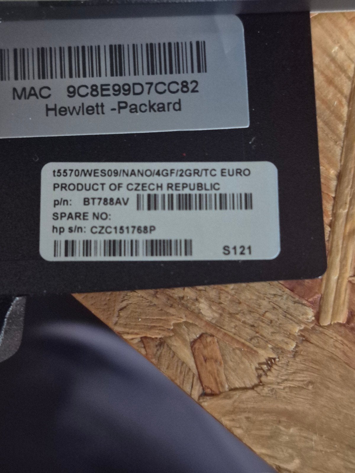 HP t5570 Thin Client inclusief voeding, Computers en Software, Ophalen of Verzenden, Gebruikt, HP