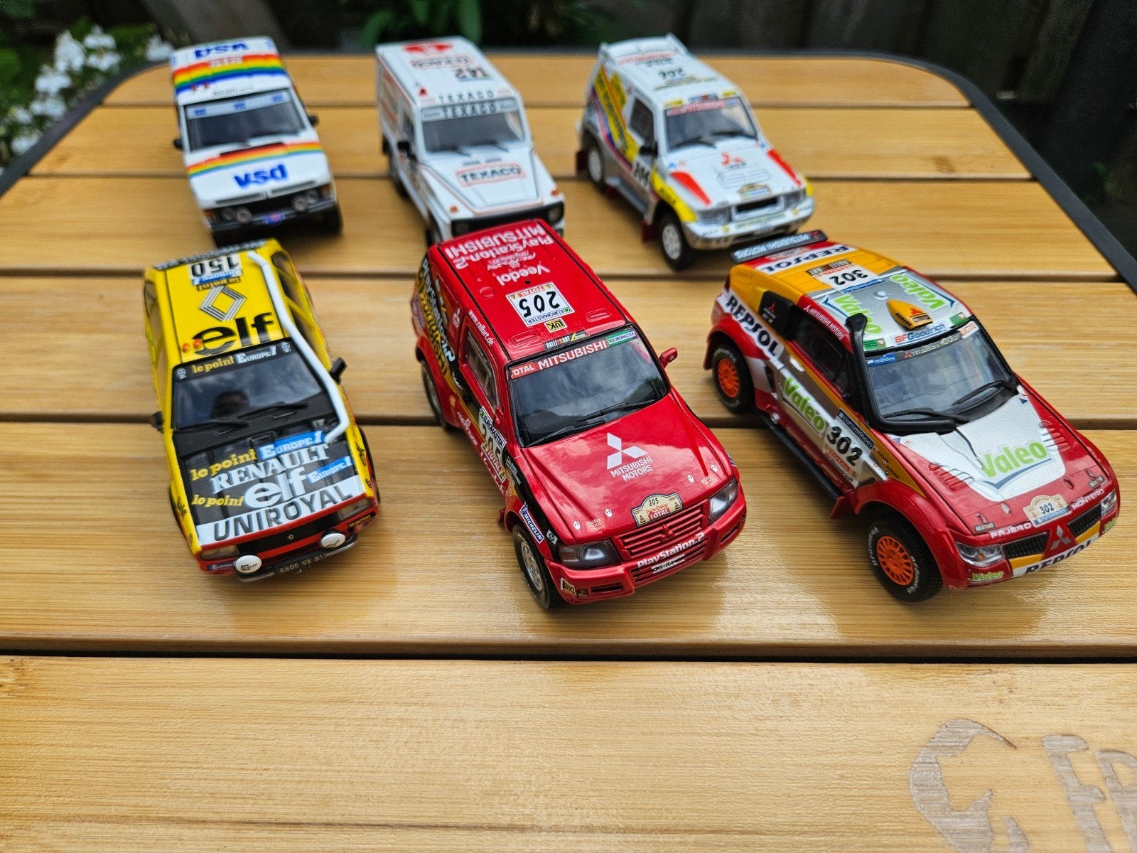 Set van 6 Norev Parijs Dakar modelauto's 1:43, Hobby en Vrije tijd, Ophalen of Verzenden, Zo goed als nieuw, Auto, Norev