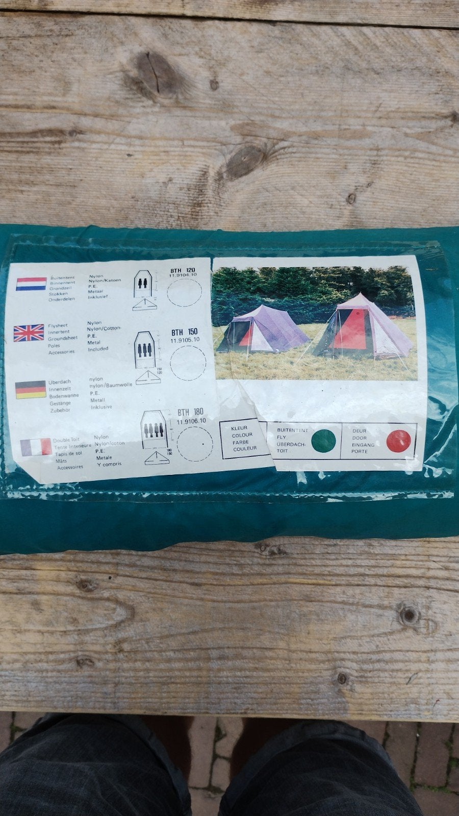 Vintage jaren '80 tent - Zo goed als nieuw, Ophalen, Zo goed als nieuw, Tot en met 3