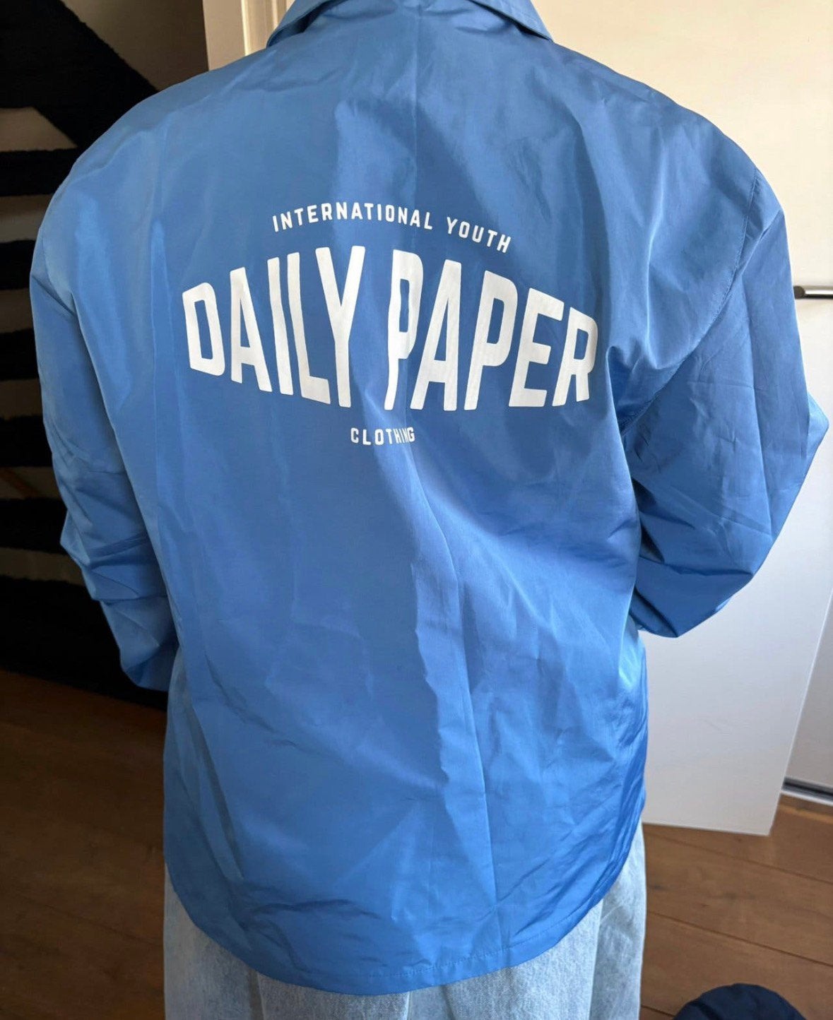 Daily paper jasje maat s, Kleding | Heren, Ophalen of Verzenden, Zo goed als nieuw, Blauw
