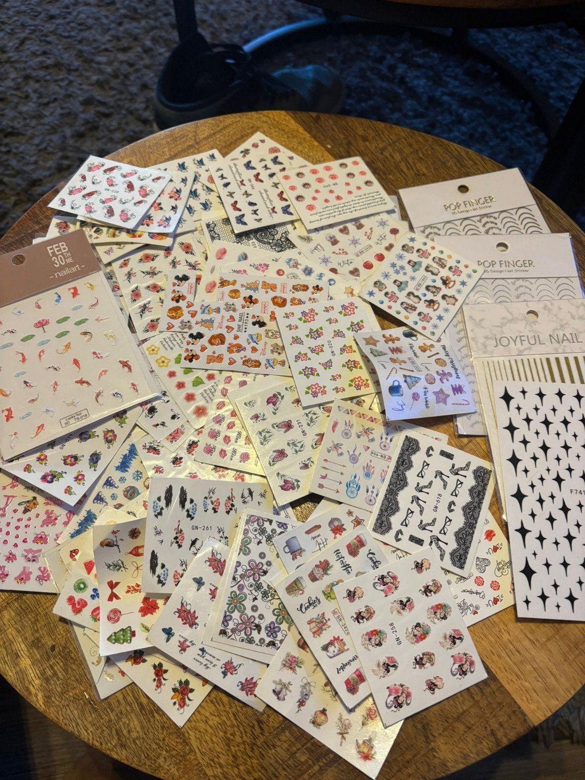 Grote set nepnagels, nagelstickers en nail art benodigdheden, Ophalen of Verzenden, Gebruikt, Overige typen