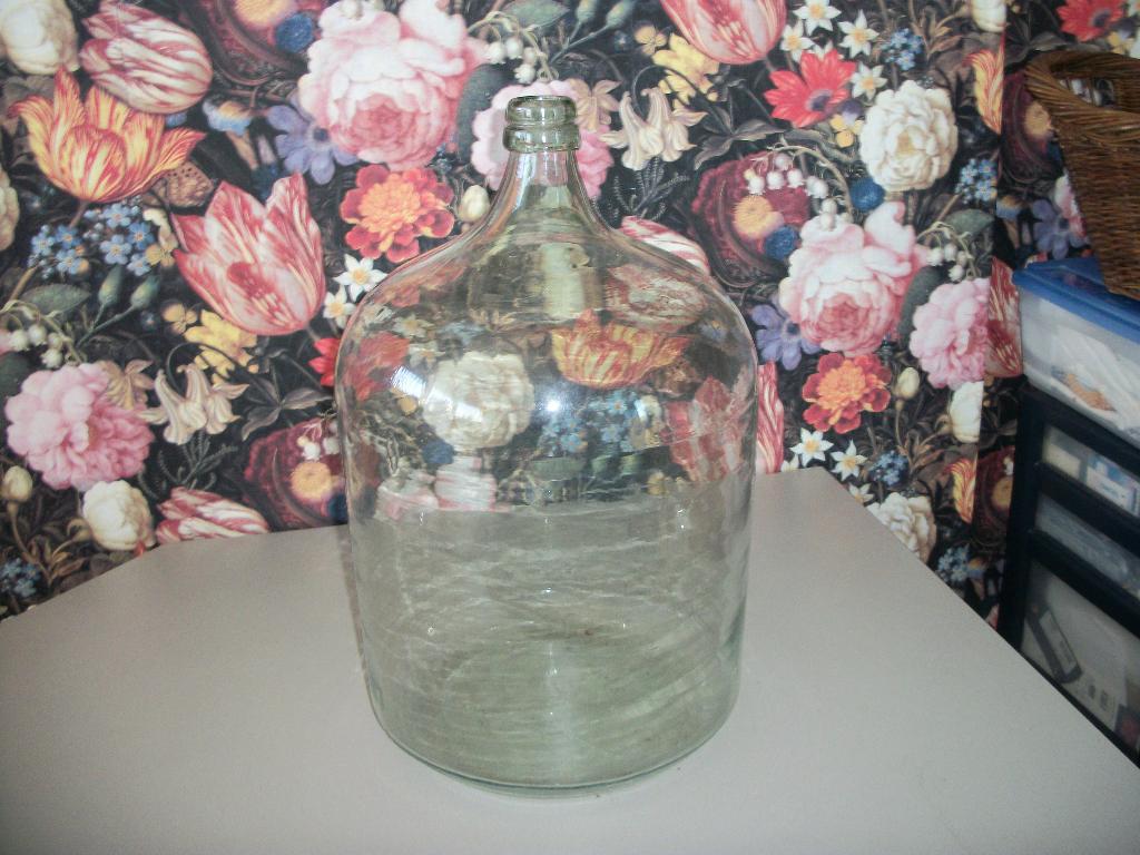 te koop grote fles, Ophalen