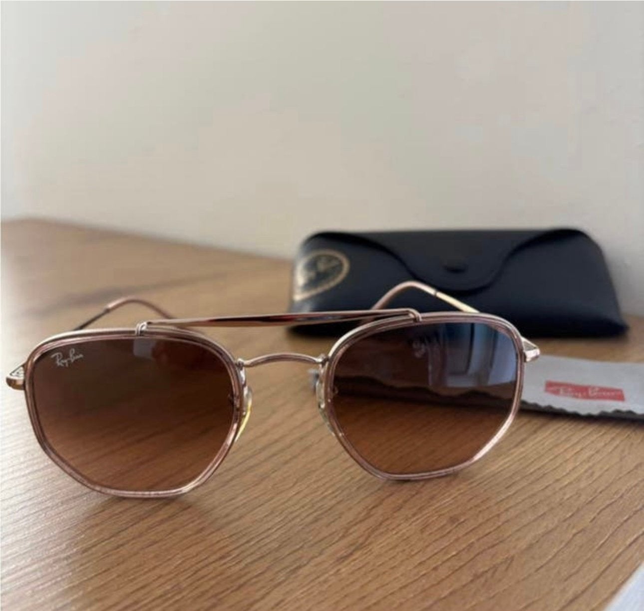 Ray-Ban Marshal II zonnebril, Zonnebril, Bruin, Ophalen of Verzenden, Zo goed als nieuw