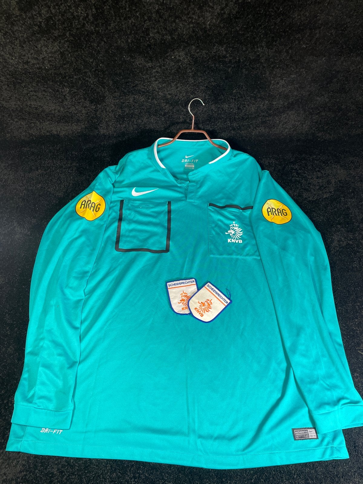 KNVB Scheidsrechter Shirt XXL - Nike Dri-Fit, Groter dan maat XL, Ophalen of Verzenden, Zo goed als nieuw, Shirt