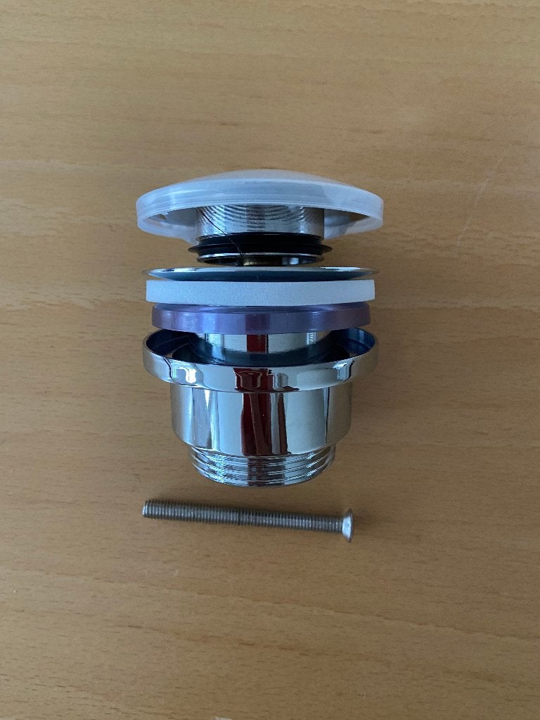 Wastafel of badplug/afvoerplug, Ophalen of Verzenden, Nieuw, Chroom, Bad