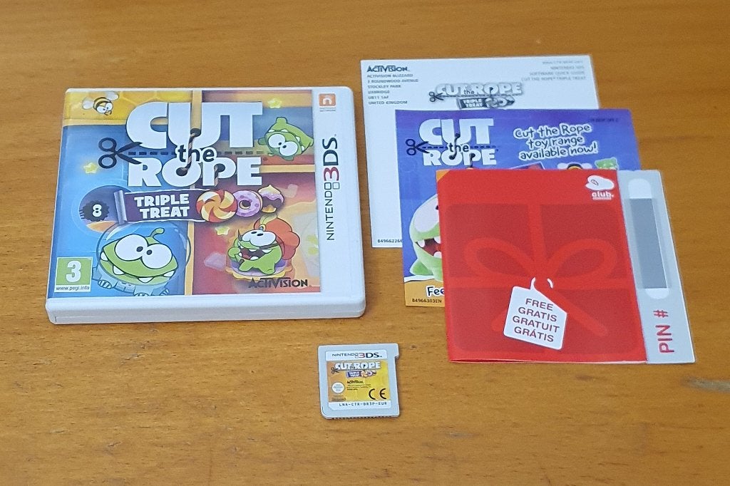 3DS | Cut the Rope Triple Treat, Avontuur en Actie, Gebruikt, 1 speler, Ophalen of Verzenden