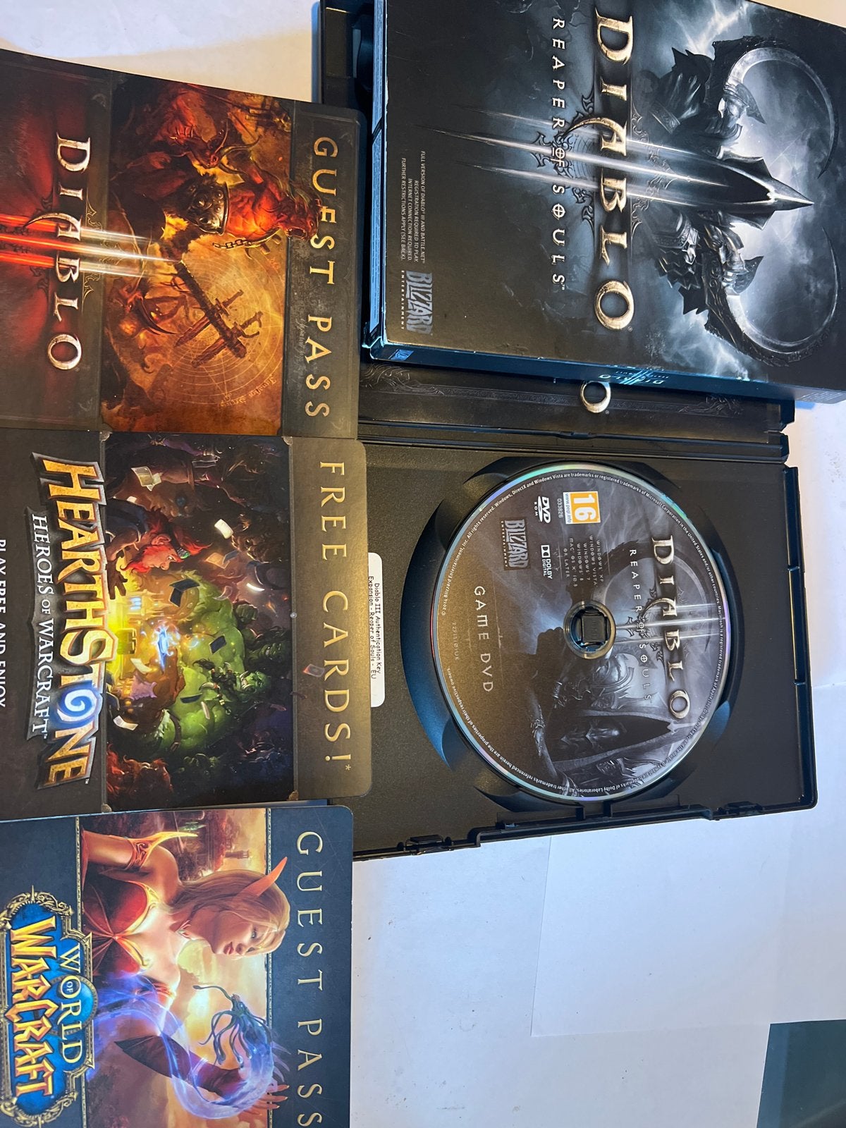 Diablo III: Reaper of Souls - PC Game met passkeys, Spelcomputers en Games, Online, 1 speler, Ophalen of Verzenden, Zo goed als nieuw