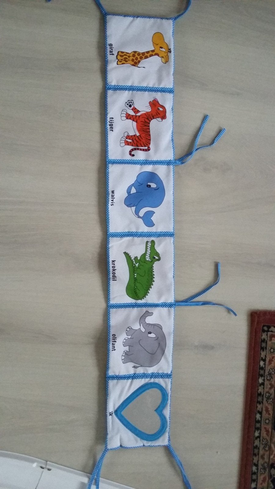 Zachte stoffen babyboek met dieren en spiegel, Ophalen of Verzenden