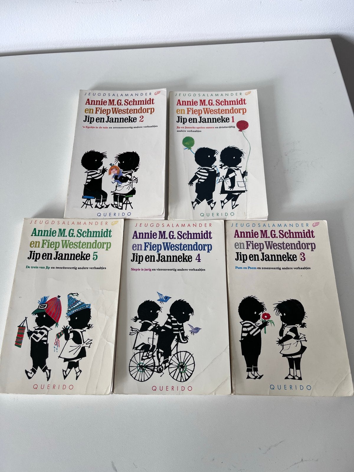 Jip en Janneke boekenreeks (5 delen) - Annie M.G. Schmidt, Boeken, Ophalen of Verzenden, Zo goed als nieuw, Fictie algemeen
