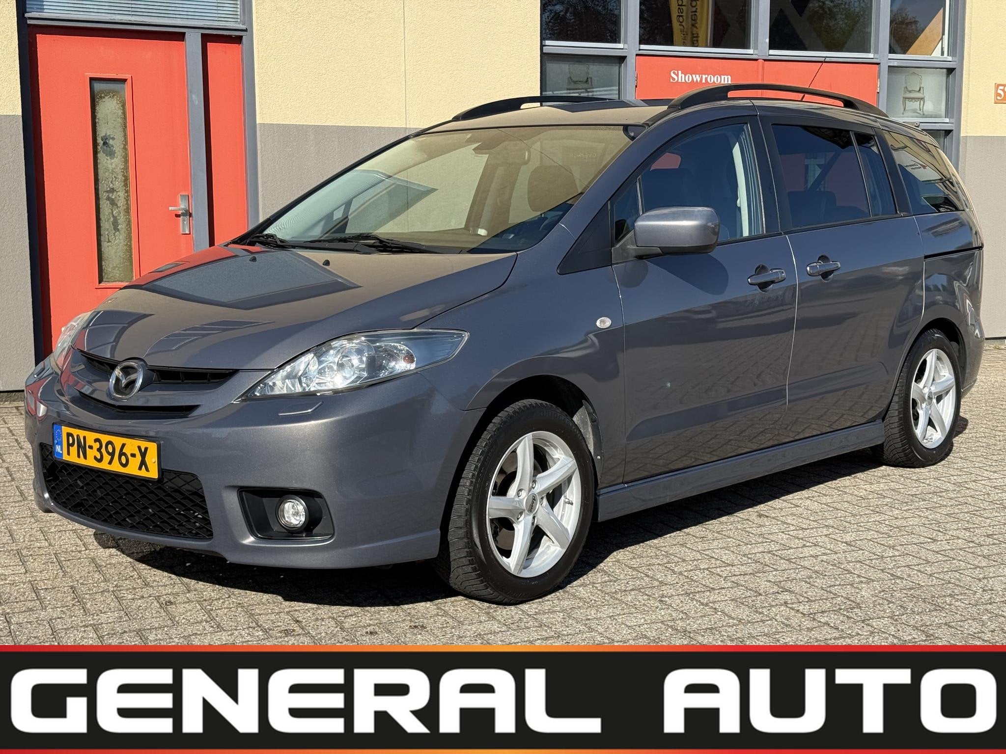 Mazda 5 2.0 Katano, 7 zitter met Android, Auto's, Mazda, 145 pk, Stof, Gebruikt, Zwart