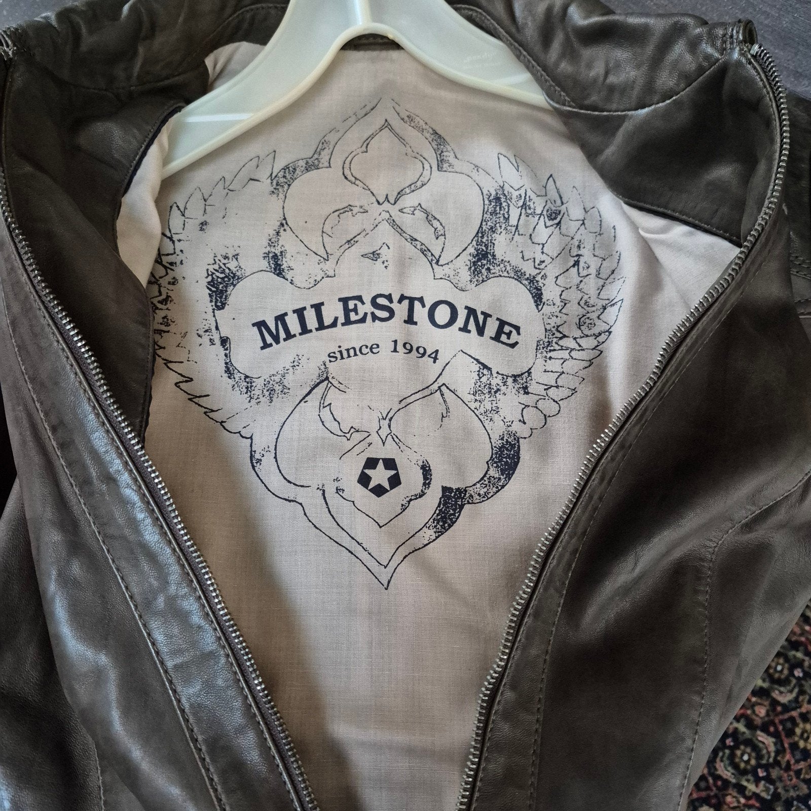 Mooi zacht leer jasje, Milestone, Maat 42/44 (L), Ophalen of Verzenden, Zo goed als nieuw