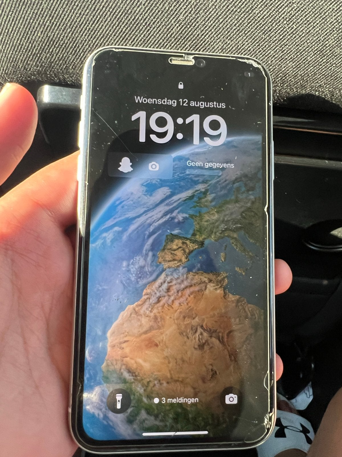 Witte iPhone Xr - Schade achterkant, batterij 54%, Ophalen, Gebruikt, Wit, IPhone XR