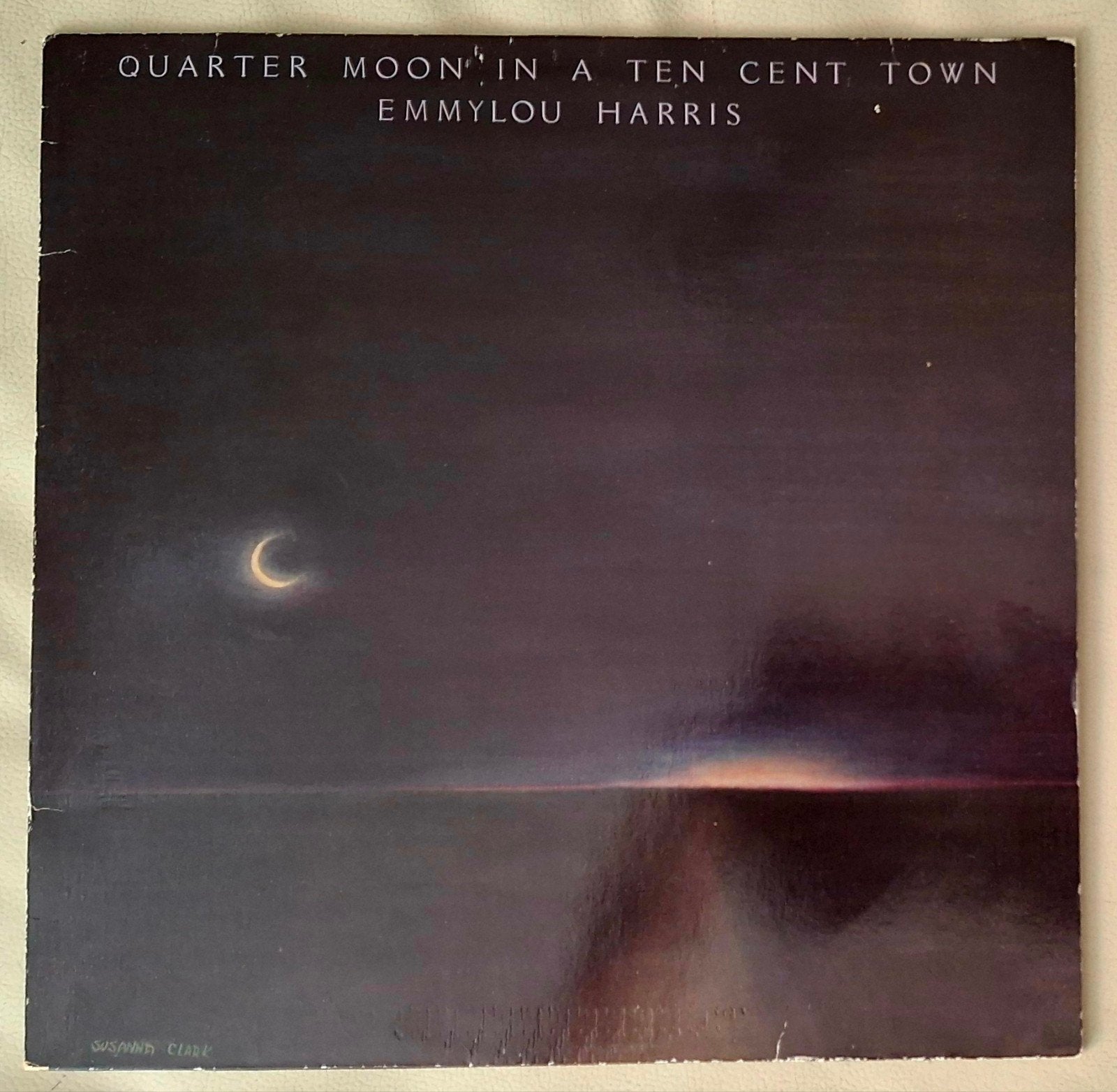Emmylou Harris - Quarter Moon in a Ten Cent Town LP, LP, Gebruikt, Ophalen of Verzenden, Folk