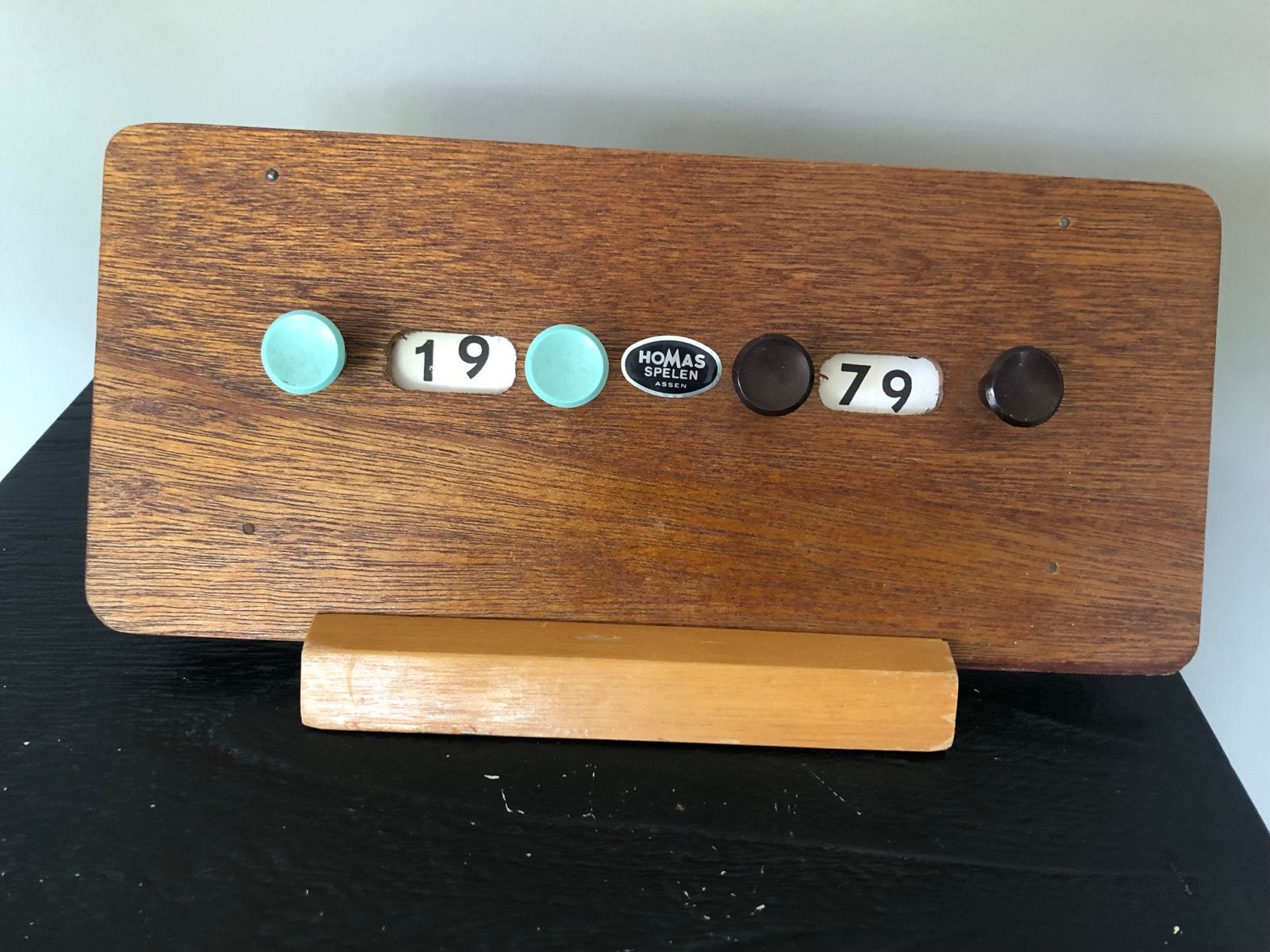 Vintage Homas Spelen Assen Scorebord, Ophalen of Verzenden, Gebruikt