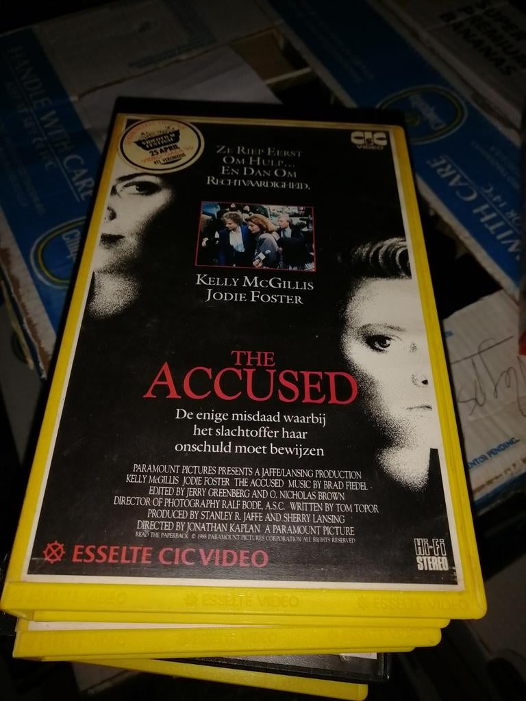 VHS ex-rental - The Accused, Vanaf 16 jaar, Ophalen of Verzenden, Gebruikt, Horror