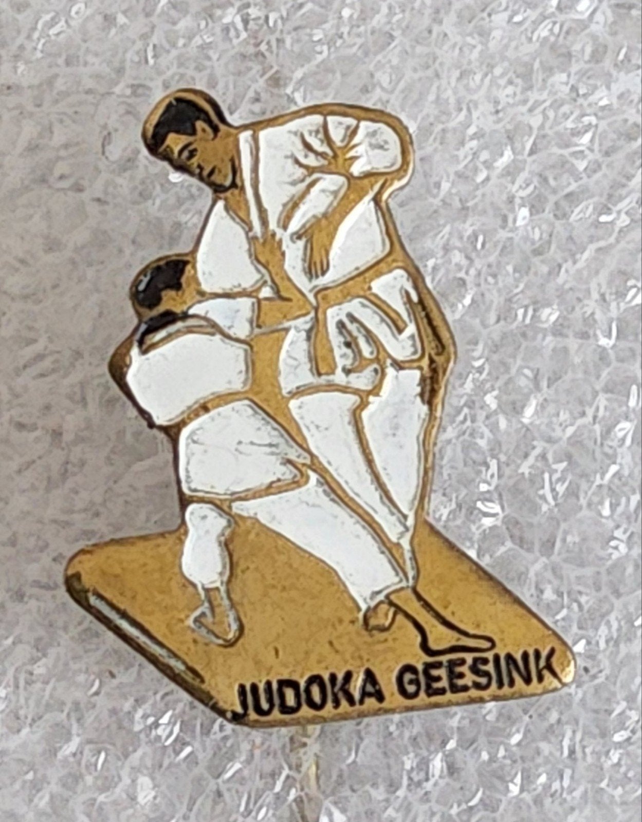 Vintage Judoka Geesink Speldje - Sport Pin, Verzamelen, Ophalen of Verzenden, Gebruikt, Overige onderwerpen, Speldje of Pin